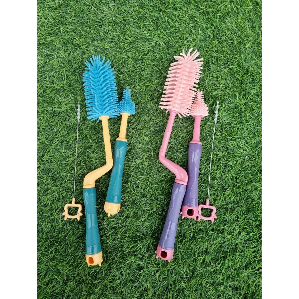 Cọ bình sữa silicon 2 chi tiết , 3 chi tiết