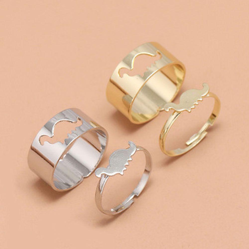 ME Set 2 Nhẫn Hình Khủng Long Thời Trang Cho Nữ