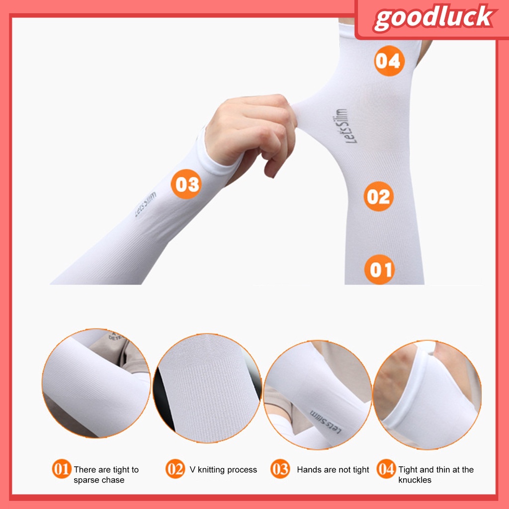 1 Đôi Găng Tay Chống Nắng UV Độ Co Giãn Cao Màu Trơn Có Thể Giặt Rửa Dành Cho Nam Nữ