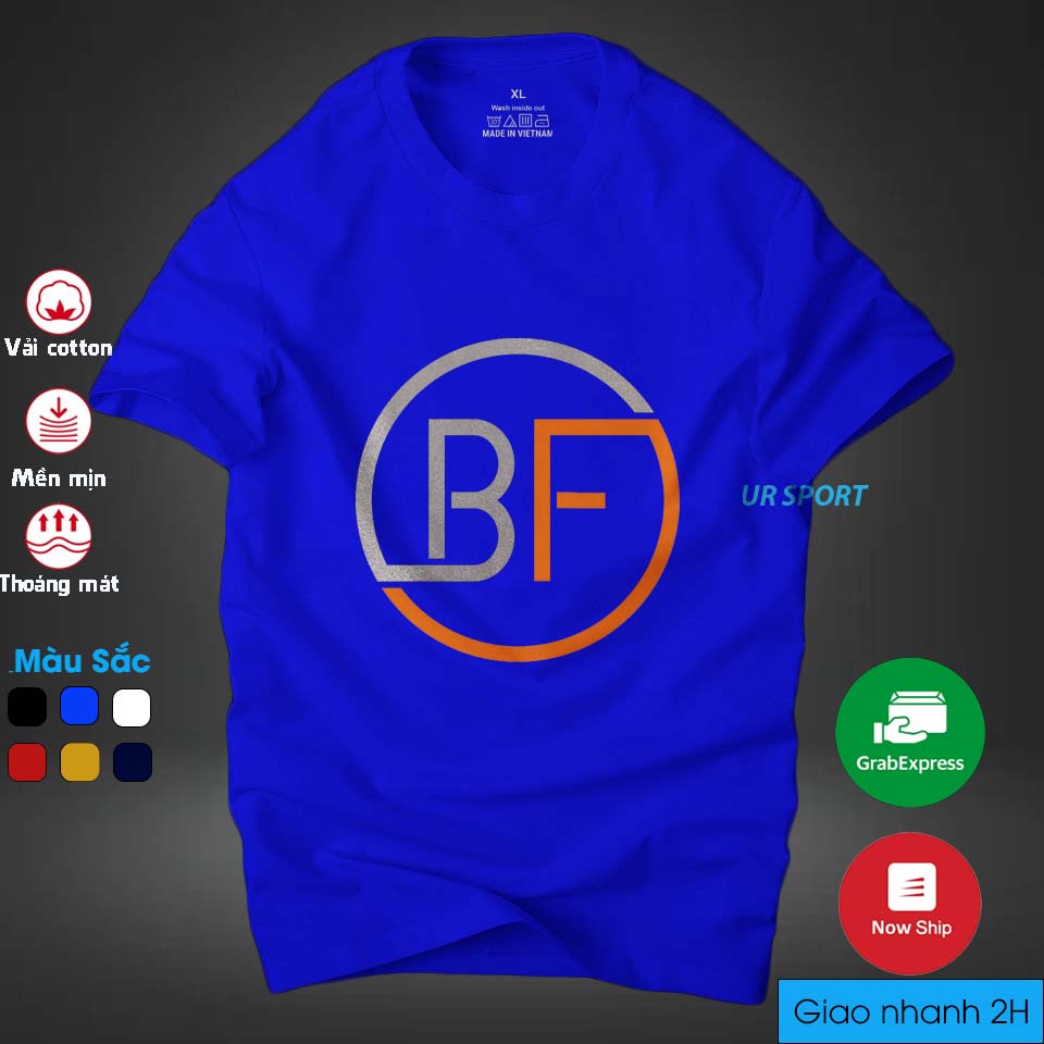Áo thun nam cổ tròn BF thời trang cá tính, chất vải cotton 4 chiều cao cấp thoáng mát