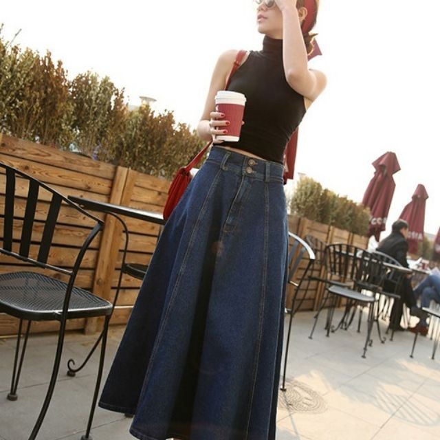 Chân váy Jean Xòe Quãng châu | BigBuy360 - bigbuy360.vn