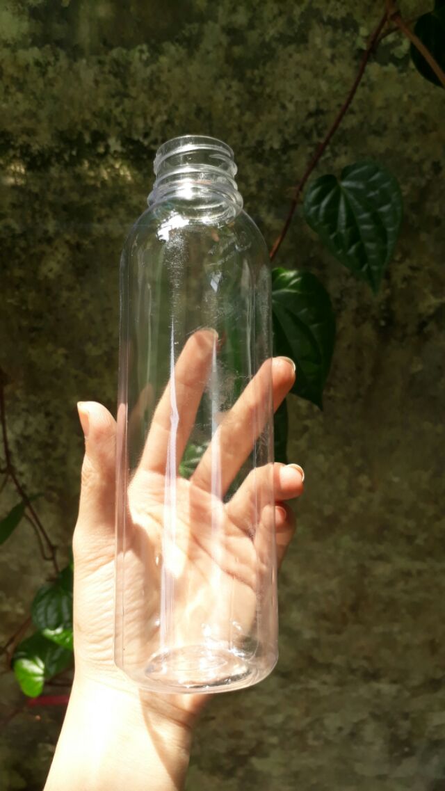 10 Chai nhựa pet nắp đen 330ml cao tròn - vuông cao - tam giác - nón