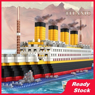 Bộ mô hình đồ chơi tàu Titanic 1860 mảnh thu nhỏ thích hợp làm quà tặng cho trẻ em