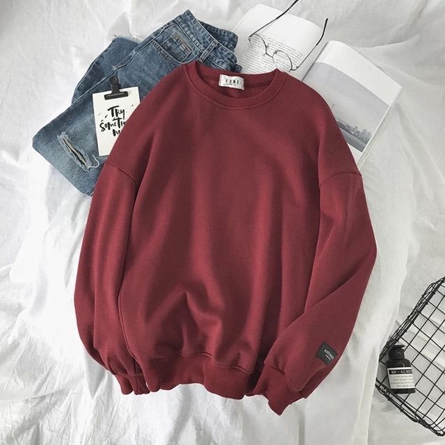 Áo SWEATER trơn nam/nữ form basic (bigsize)