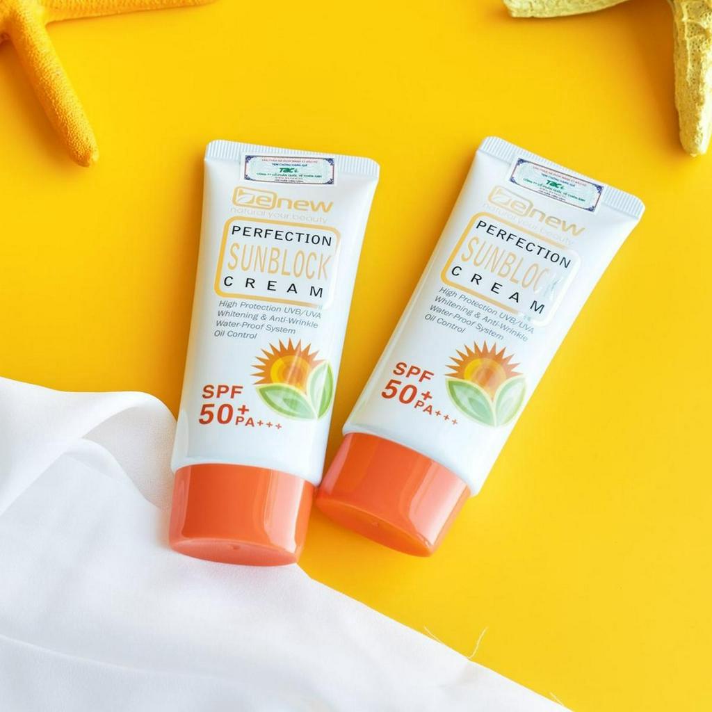 Kem chống nắng làm trắng da Benew Perfection Sunblock Cream 50ml