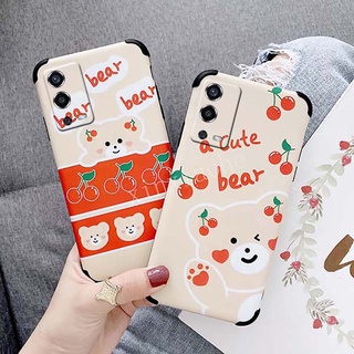 Ốp điện thoại OPPO A55 Vỏ chống sốc hoạt hình gấu dễ thương chống rơi Vỏ OPPO A55