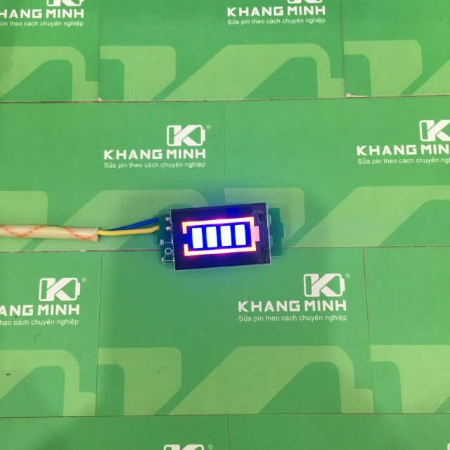 Led đo điện áp pin Li-ion 3.7v - 60v, báo vạch màu