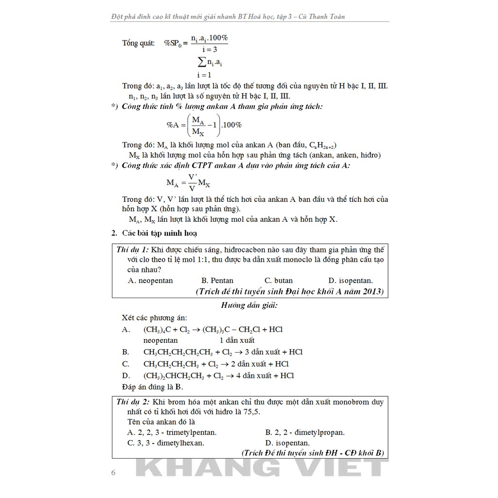 Sách - Đột Phá Đỉnh Cao Kỹ Thuật Mới Giải Nhanh Bài Tập Hóa Học - Tập 3 Hữu Cơ