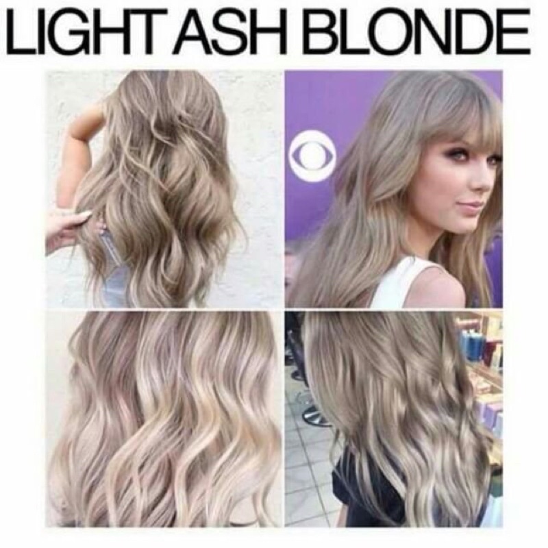 Thuốc Kem Nhuộm Tóc Màu Xám Khói Tự Nhuộm Tại Nhà 8.11 Light Ash Blonde Hair Color Dye