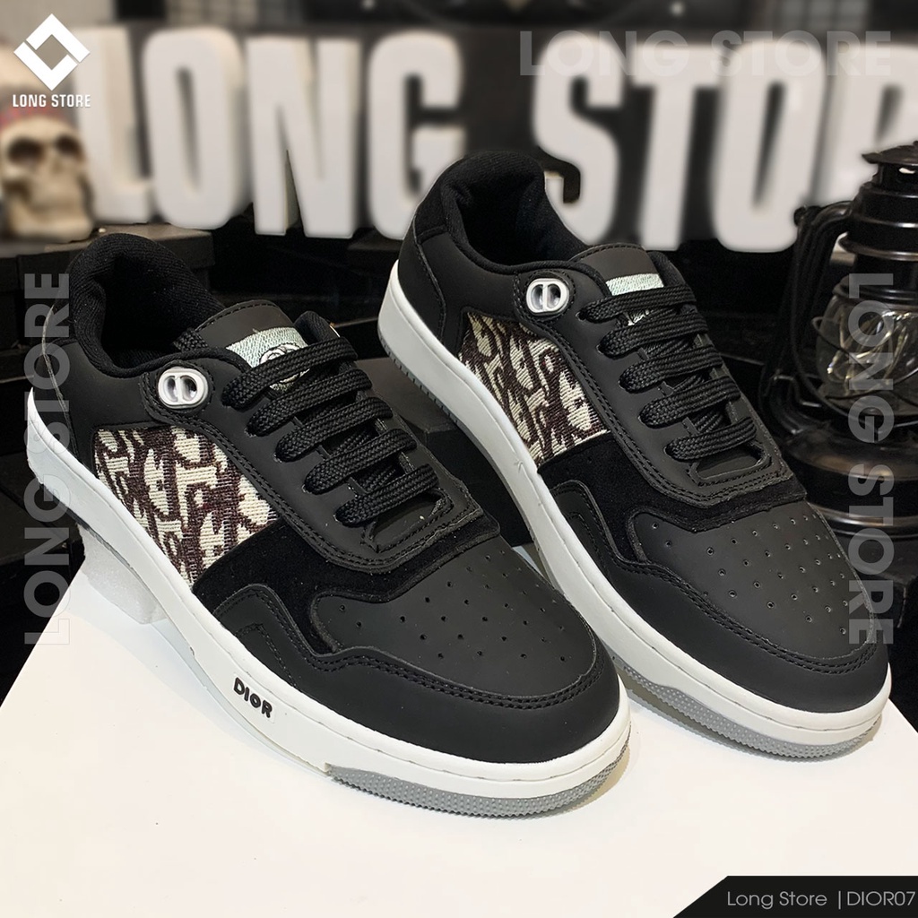 Giày thể thao nam đẹp sneaker đế cao chất da cao cấp tăng chiều cao 3cm LONGSTORE DIOR0607