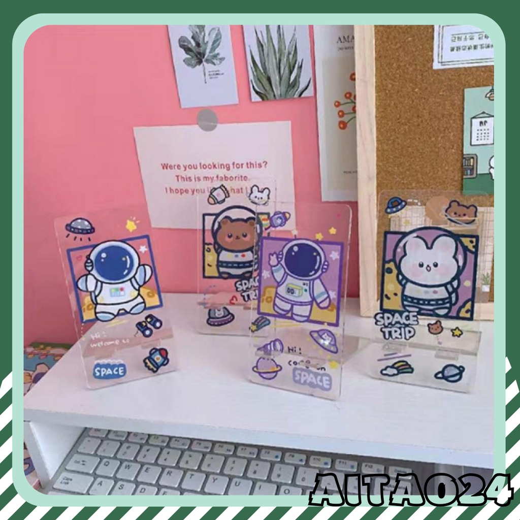 Giá đỡ điện thoại Acrylic decor để bàn dễ thương