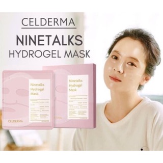 Mặt nạ thạch Celderma hồng Ninetalks Hydrogel mask (4 miếng)