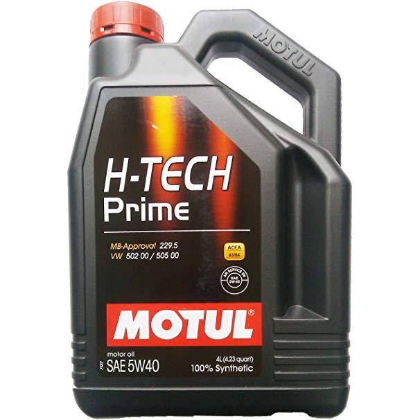 Motul H-TECH Prime 5W40 - Nhớt tổng hợp cao cấp cho xe hơi và xe tay ga (4 lít)