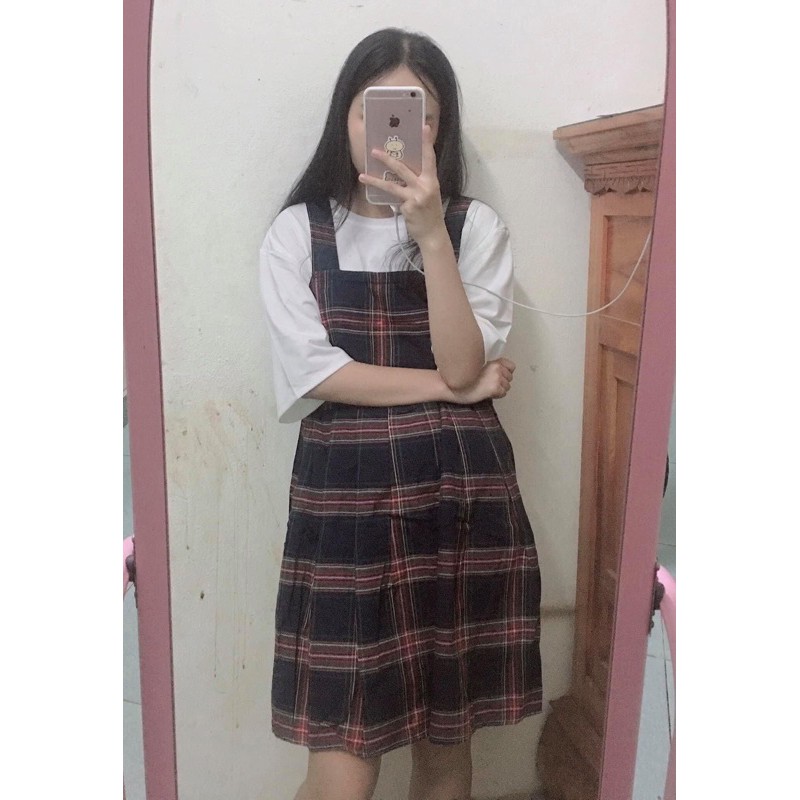 ( CÓ ẢNH THẬT ) VÁY BABYDOLL DÂY KẺ SỌC MIX ÁO THUN SIÊU XINH | BigBuy360 - bigbuy360.vn