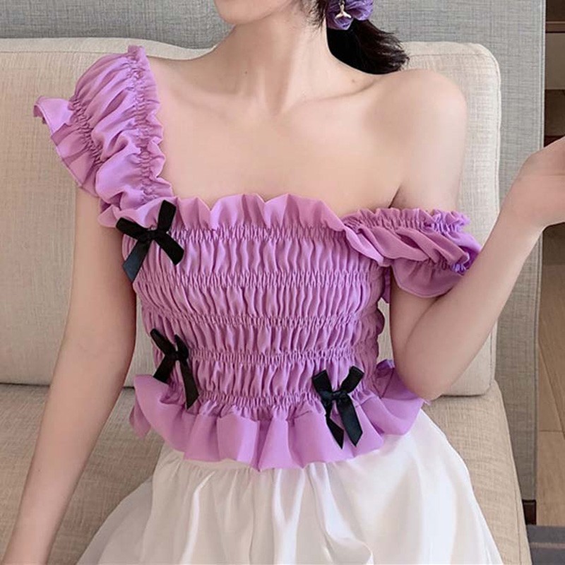 Áo Lửng Đính Nơ Xinh Xắn Cho Nữ | BigBuy360 - bigbuy360.vn