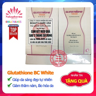 Glutathione BC White - Viên uống làm trắng sáng da, giảm thâm nám, tàn nhang, nếp nhăn, cải thiện sinh lý nữ