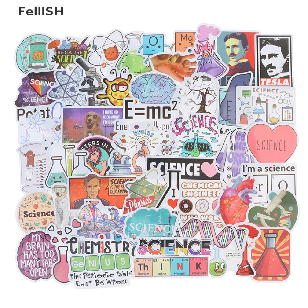 Bộ 100 Miếng Dán Hóa Học Cho Laptop Điện Thoại Ván Trượt 439br