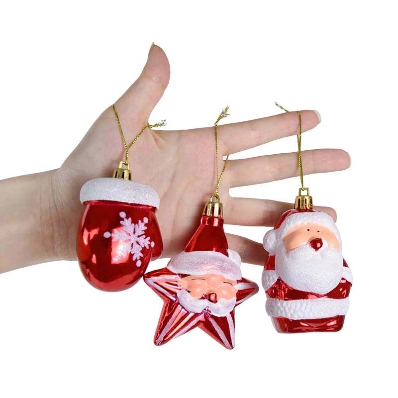 Set 2 Phụ Kiện Treo Trang Trí Cây Thông Giáng Sinh Năm Mới