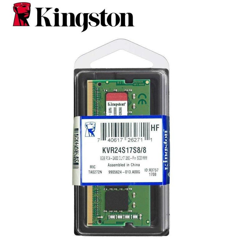 KINGSTON Bộ Nhớ Ram Ddr4 8gb 2400mhz 2133mhz 2666mhz Cho Pc4-2400T Cl17 Sodimm