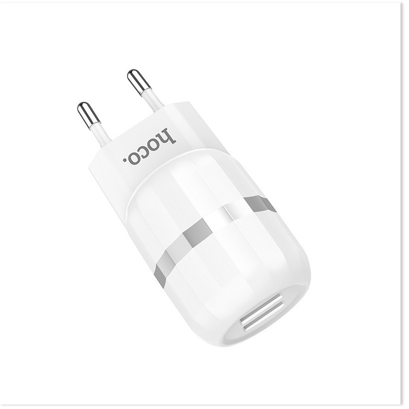 Adapter Hoco C41A, 2 cổng USB Sạc nhanh 5V/2.4A tương thích rộng - SmartShop