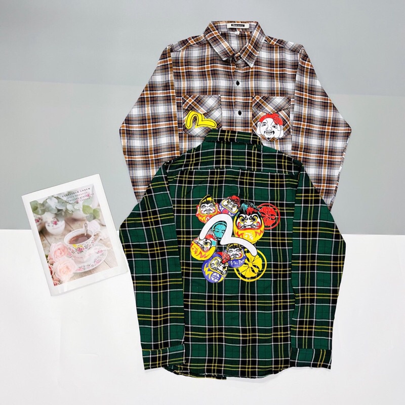 Áo Sơ Mi Nam Tay Dài CLUB Vải Nỉ Caro Cao Cấp Siêu Mềm Phong Cách Moto Club Thời Trang Hot Trend Mới