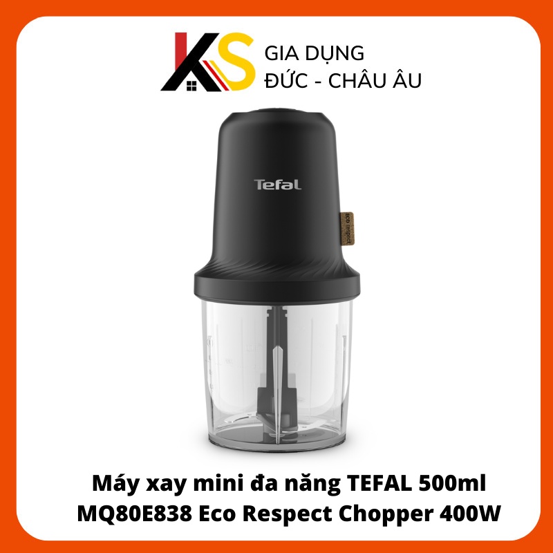 Máy xay mini đa năng TEFAL 500ml MQ80E838 Eco Respect Chopper 400W