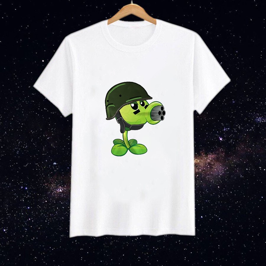 In áo hình plant vs zombie hoạt hình được yêu thích