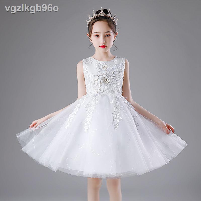quần bò bé gái✒✶▩2021 New Princess Dress Girls Puffy Yarn Wedding Flower Girl Little Váy Dạ hội Vest mùa hè