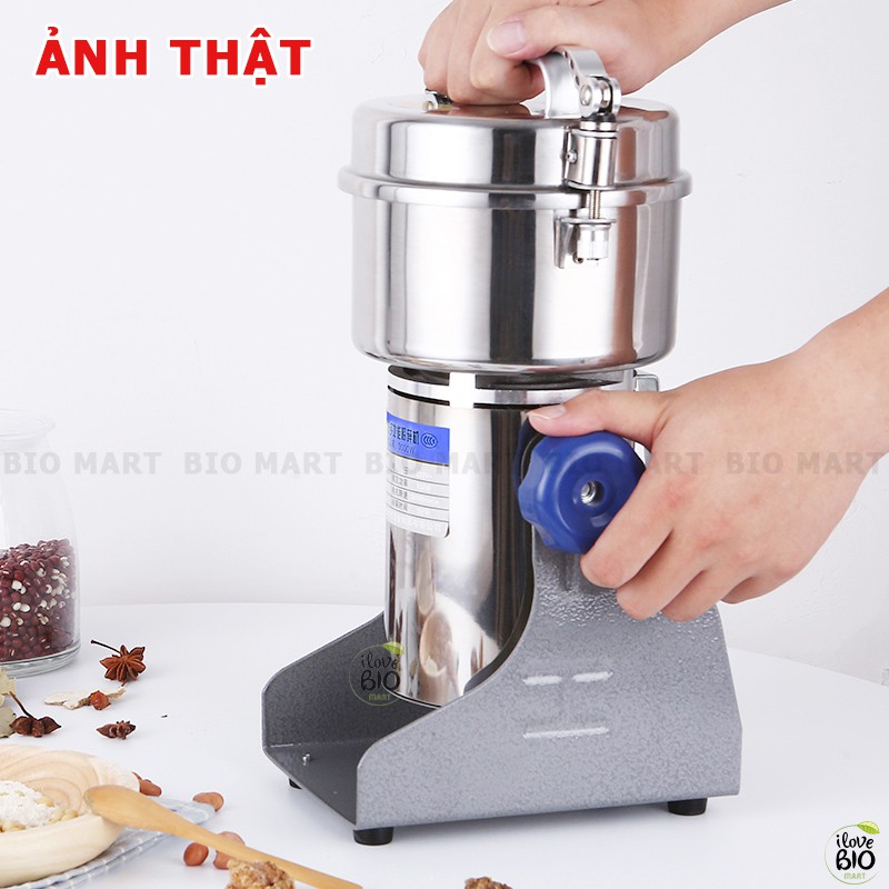 Máy xay bột khô đa năng siêu mịn SEKA 800Y - Máy nghiền đồ khô, bột, ngũ cốc, gạo, thịt cá INOX 304 1400W - BIO206
