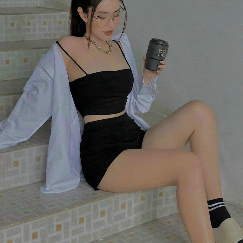 Legging đùi siêu co giãn (kèm ảnh thật)