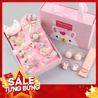 [CHẤT LƯỢNG] HỘP KẸP TÓC 18 MÓN