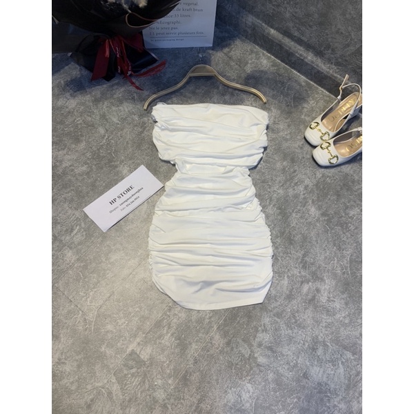 Váy trễ vai ôm body 2 màu siêu xinh