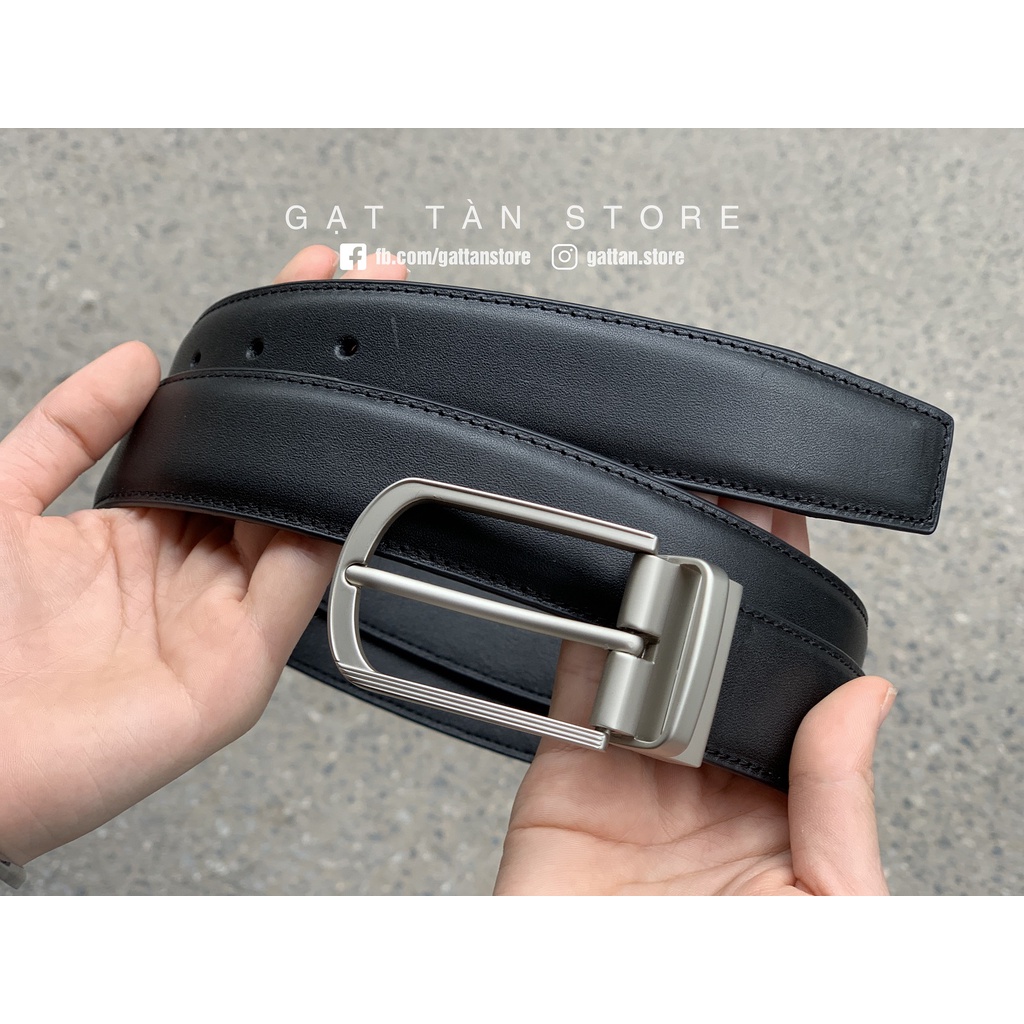 Thắt lưng nam da bò nguyên miếng - Dây nịt da nam cao cấp Gạt Tàn Store