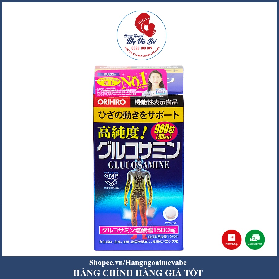 Viên uống xương khớp Glucosamine Orihiro, viên bổ xương khớp Glucosamin Nhật Bản [Date 2024]
