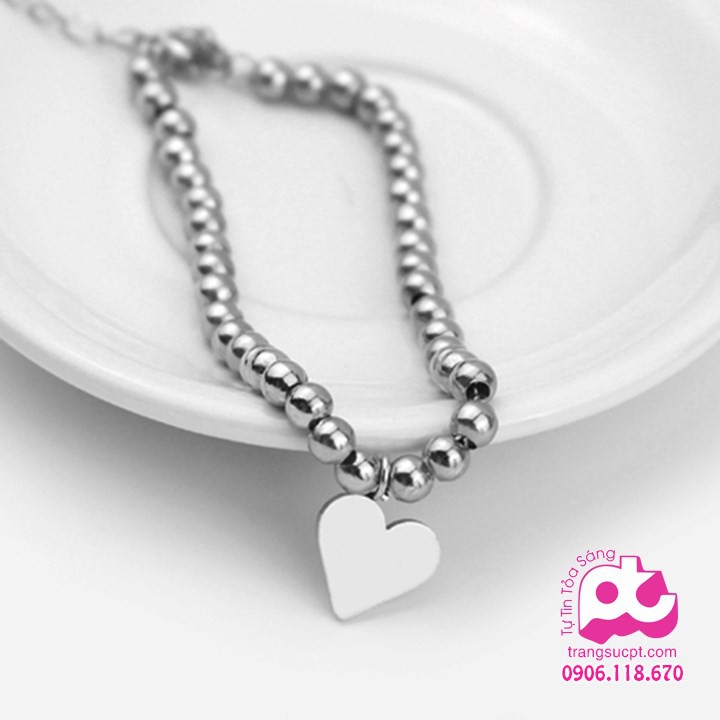 Lắc tay inox nữ cao cấp bảo hành không đen - SY_LTN_325