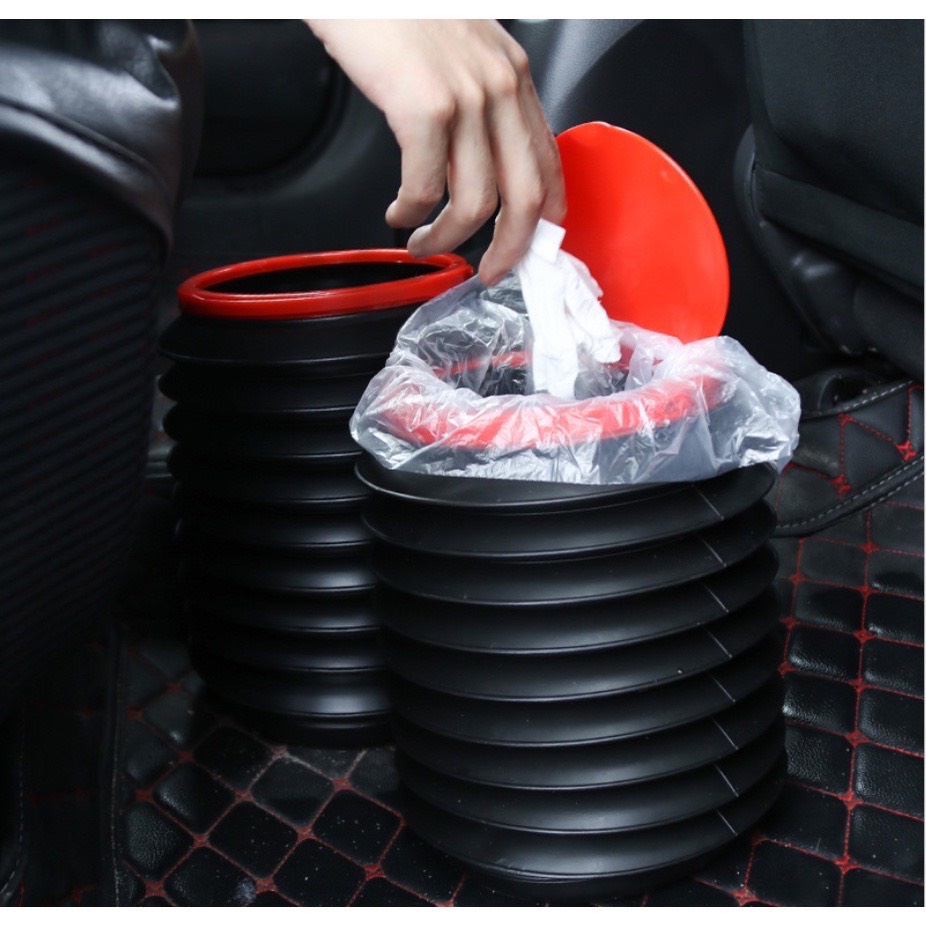 Thùng rác đa năng gấp gọn trên xe hơi, văn phòng, gia đình dung tích 4L - SEVEN.CAR