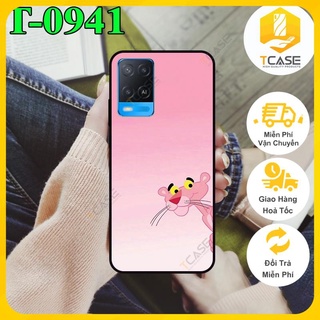 Ốp lưng nhám chống sốc dành cho Oppo A54 in hình báo hồng