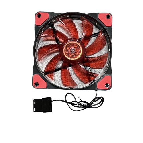 FAN CASE 12' CÓ LED BJ1215 BJ12025 BINJU ĐỎ TRẮNG XANH DÙNG CHO CASE MÁY TÍNH