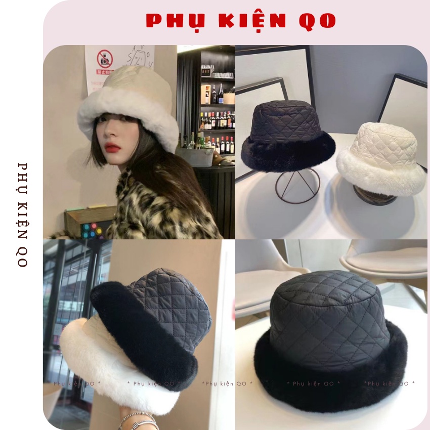 Mũ lông cừu, mũ bucket lông cừu BUK18