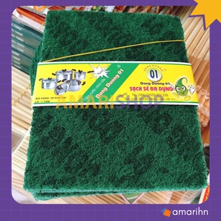 Tấm cước xanh cọ rửa chén bát xoong nồi tiện lợi vệ sinh