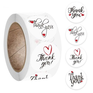 Cuộn 500 nhãn dán chữ Thank You đẹp, đa dạng mẫu