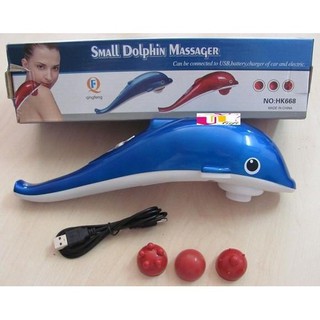 [NEW]MÁY MASSAGE CẦM TAY 3 ĐẦU CÁ HEO[BUÔN SỈ RẺ]