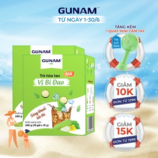 Combo 2 hộp Trà bí đao GUNAM (hộp 16 gói x 15g)