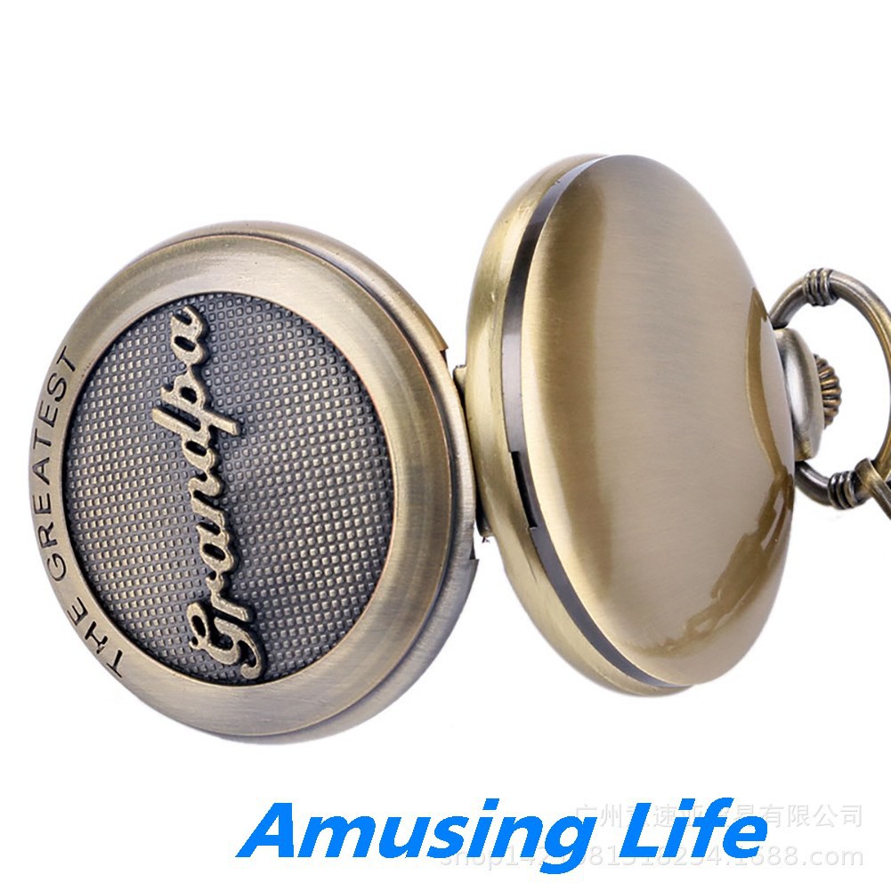 Quartz Pocket Watch Thương Mại Nước Ngoài Bán DADNgoại Retro Lớn Thạch Anh Đồng Hồ Bỏ Túi La Mã Theo Nghĩa Đen Cổ Quà T