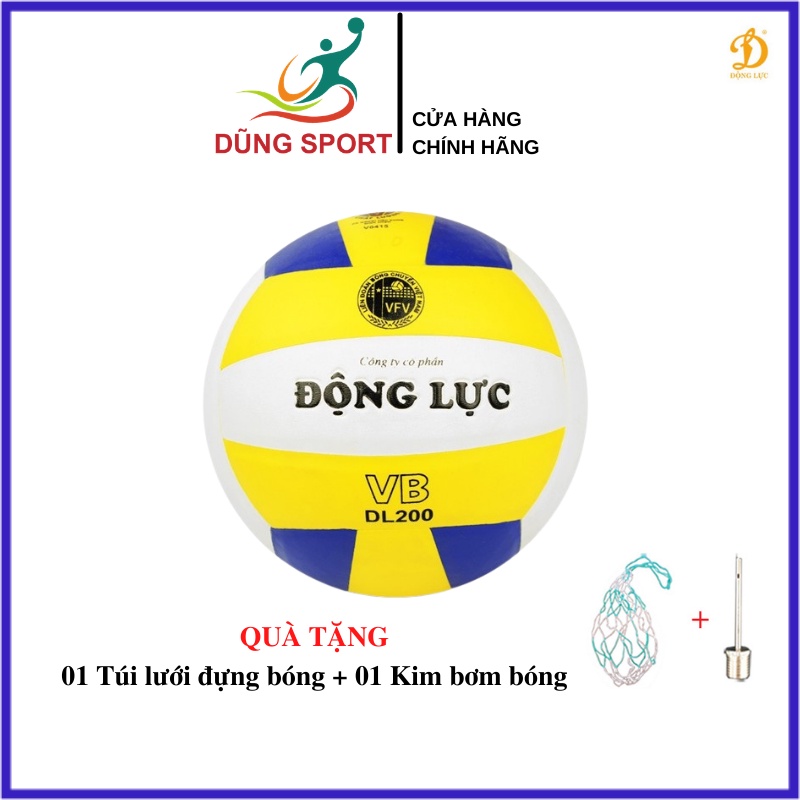 Quả bóng chuyền da Động Lực DL200 loại thi đấu chính hãng giá rẻ