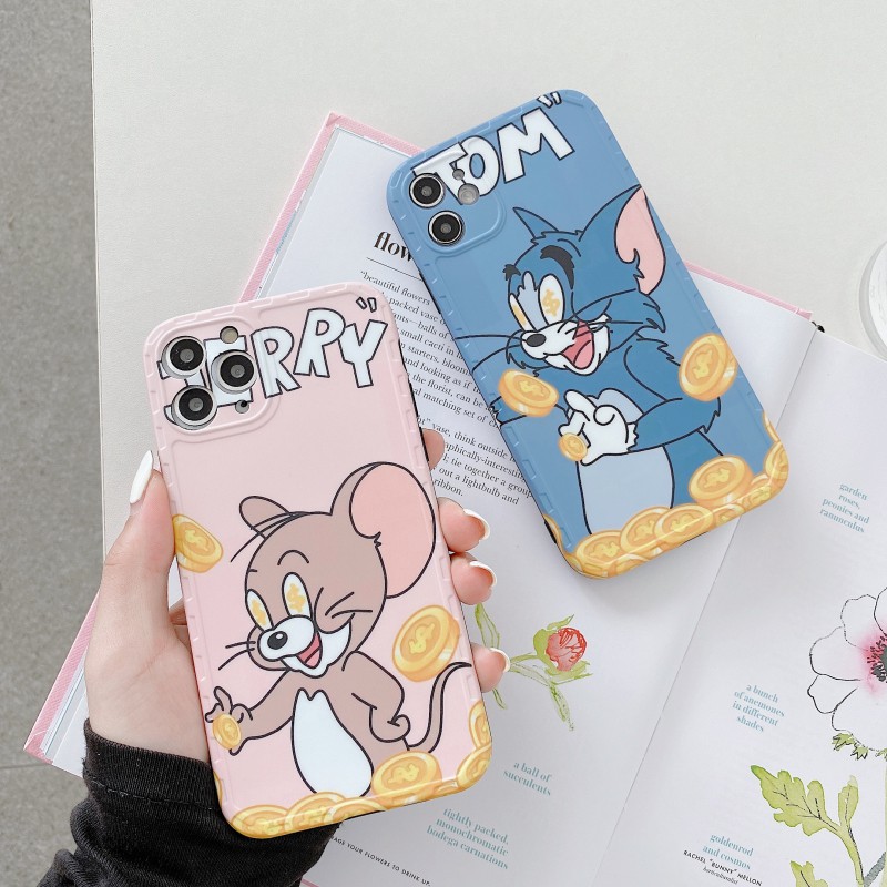 ốp điện thoại Tpu Họa Tiết Hoạt Hình Tom And Jerry Thời Trang Cho Iphone X Xr 11 Pro Xs Max Iphone 8 7 Plus