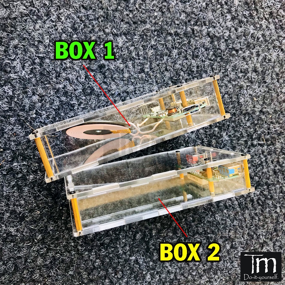 Box Sạc Dự Phòng Mica Trong Suốt 4 Cell