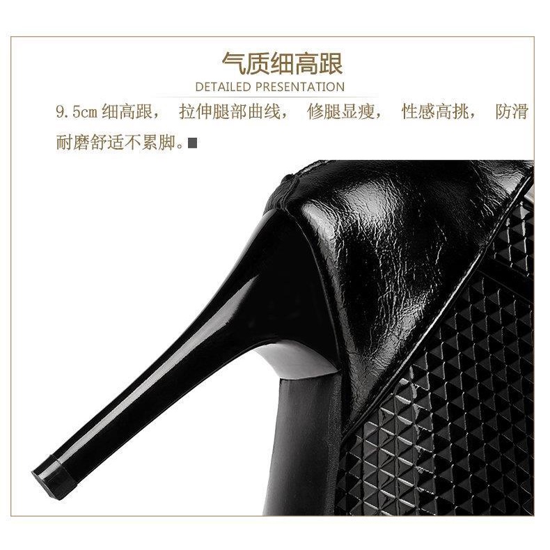 Giày Bốt Cao Gót Mũi Nhọn 21 Kiểu Mới Thời Trang Mùa Thu Cho Nữ