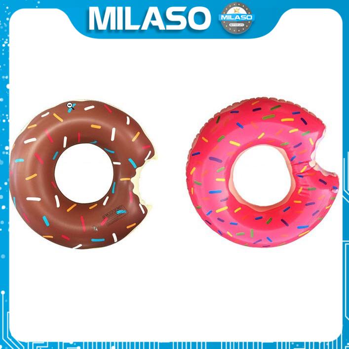 Phao bơi trẻ em MILASO size 60 cm cho bé tập bơi an toàn hình bánh vòng Donut dễ thương SS-001301