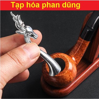 Nèn tẩu handmade Hươu mạ bạc cao cấp